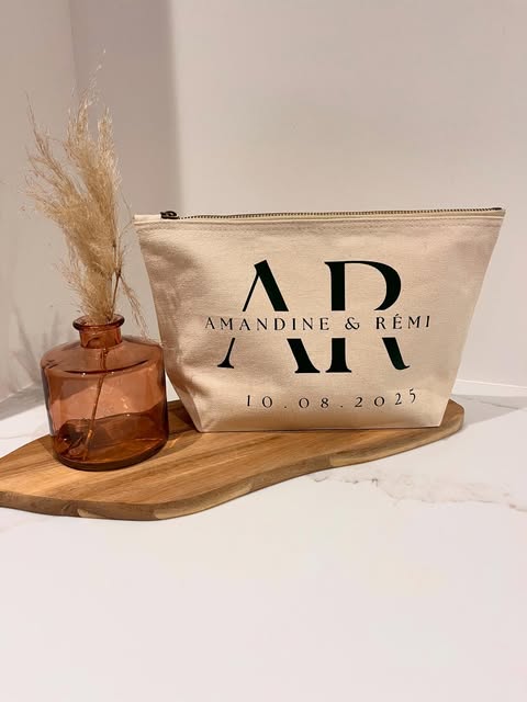Pochette de mariage personnalisée « Amandine & Rémi »