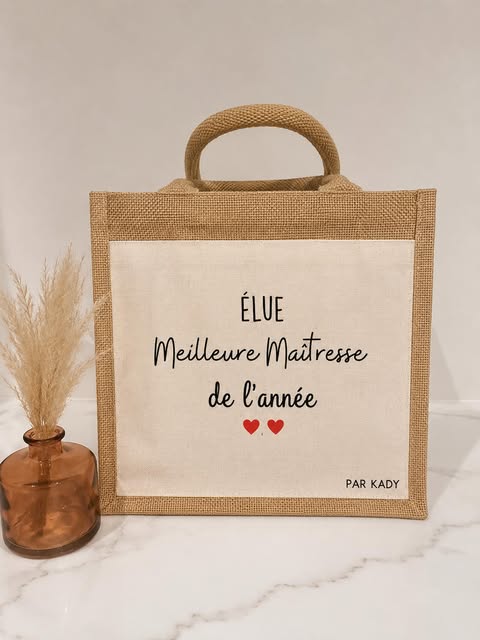 Cabas « Élue meilleure maîtresse de l'année »